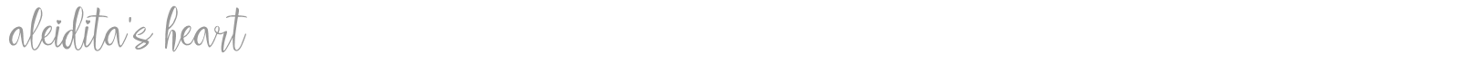 Aleidita's Heart font preview